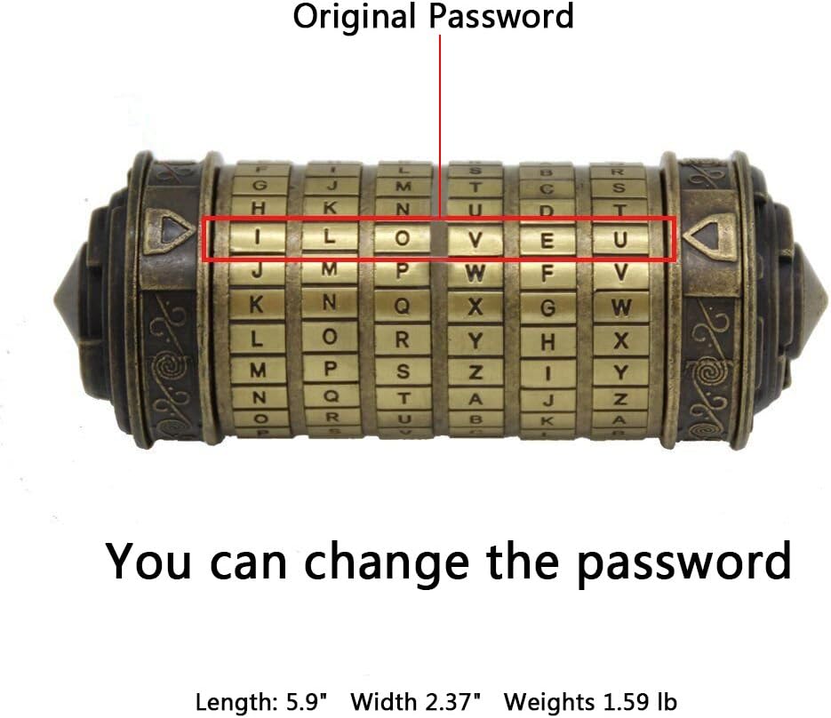 Da Vinci Code Cryptex Puzzle Box, Hidden Compartments