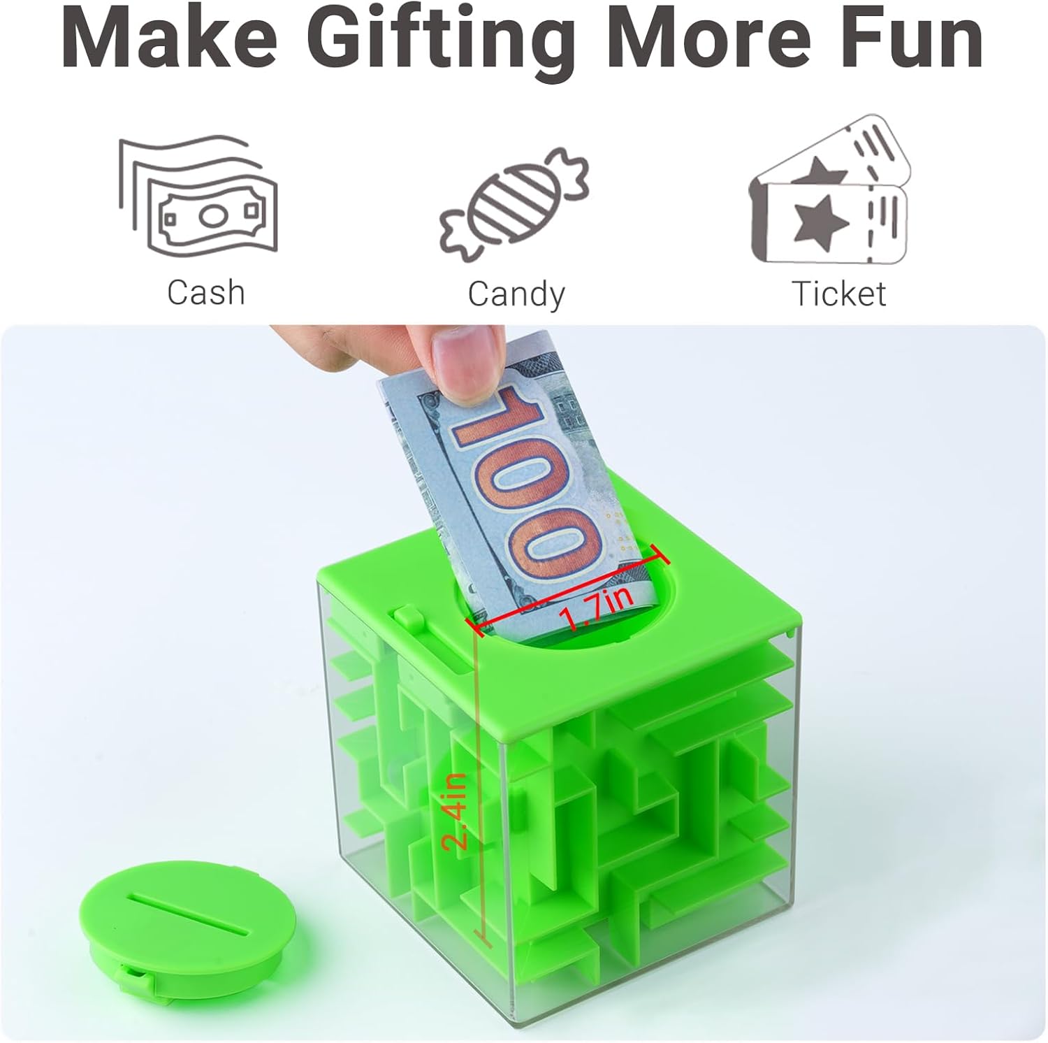 2 Piece Money Maze Puzzle Box