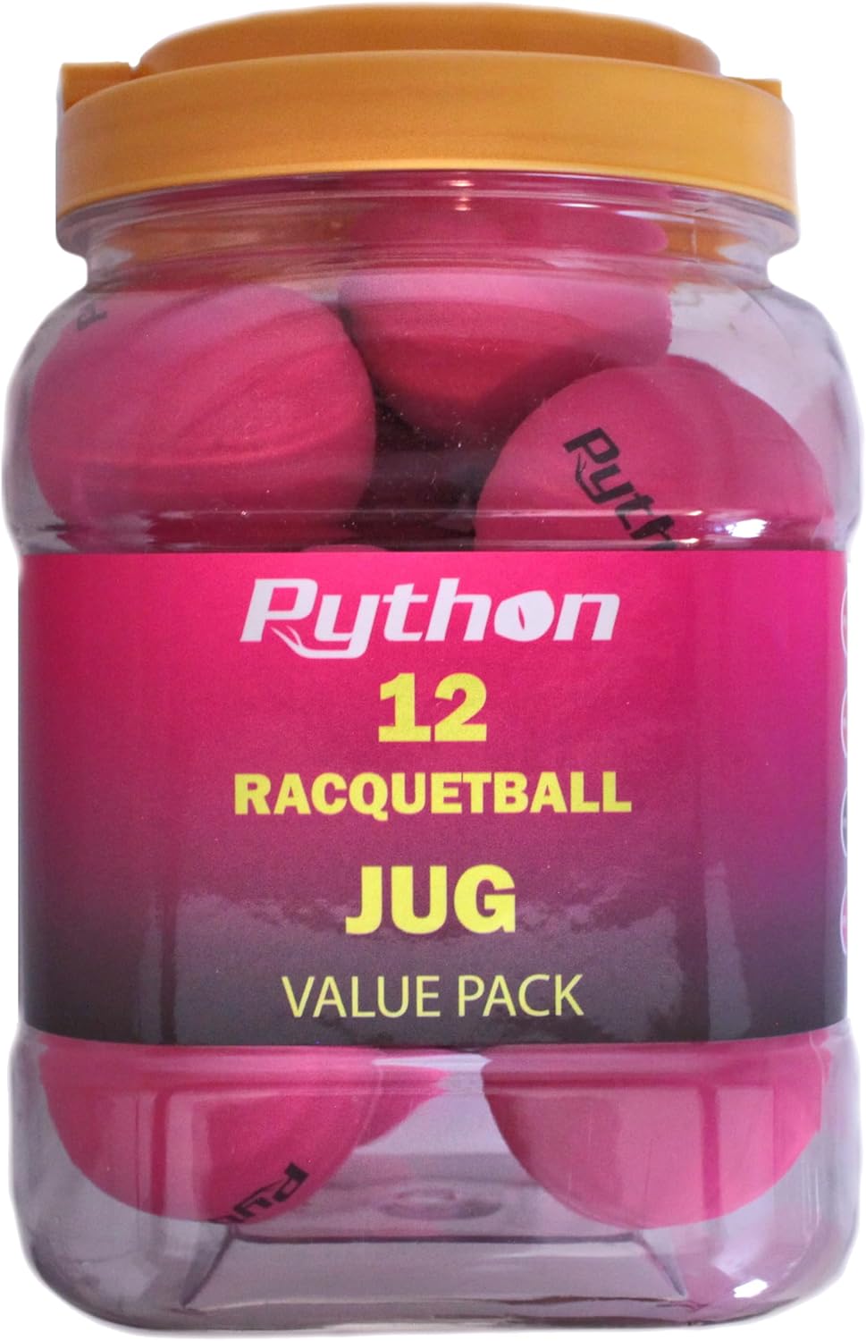 12 Ball Jar Python Squash Balls