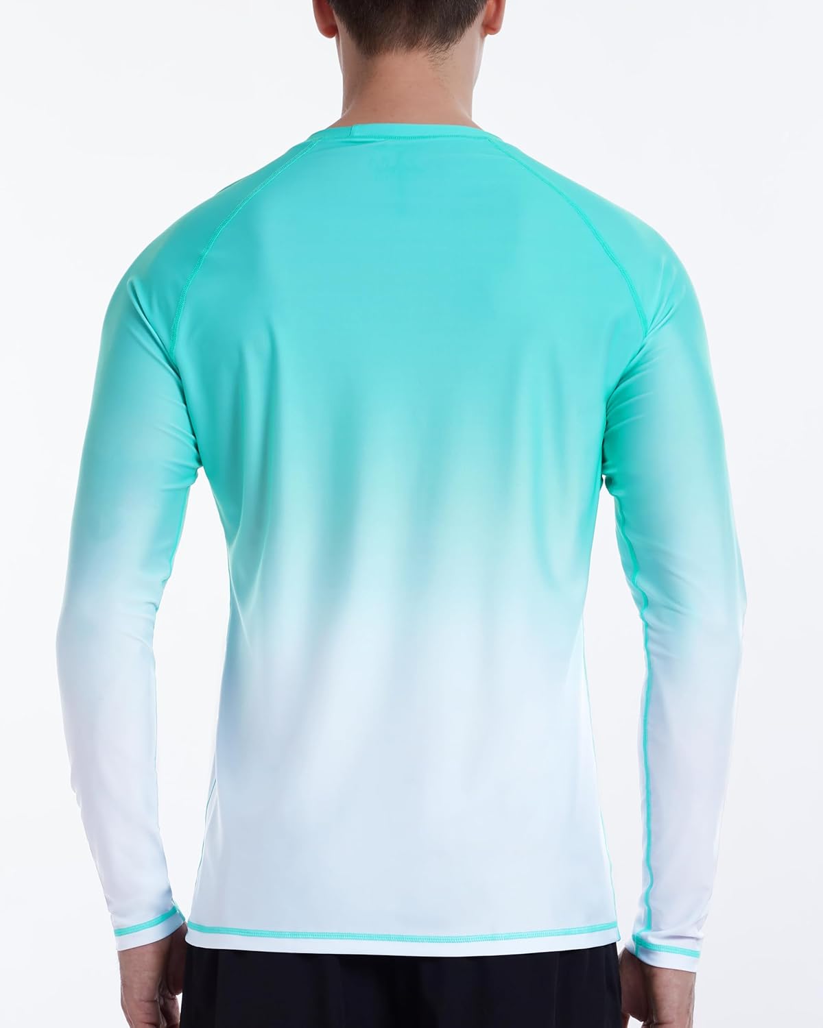 UPF 50+ Long Sleeve UV Protection Swim Shirt for Men