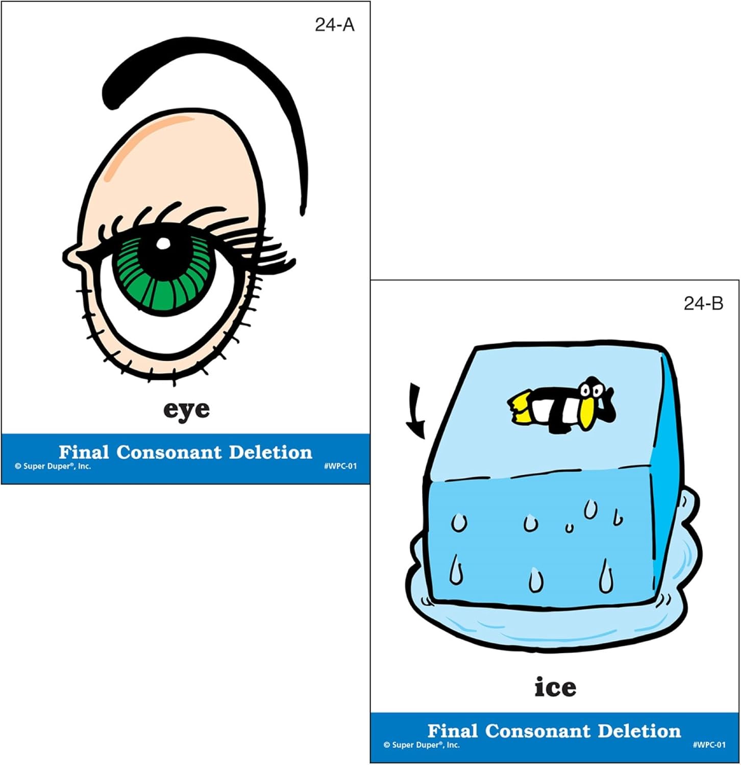 Illustrated Phonics Final Consonant Deletion Cards