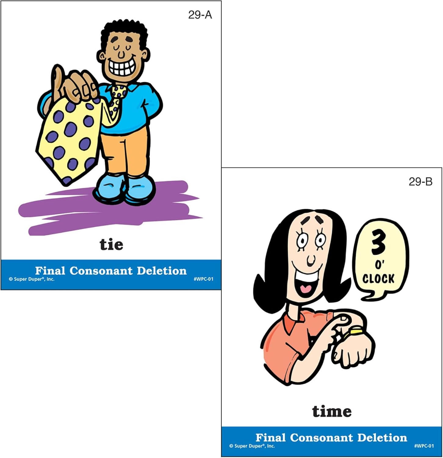 Illustrated Phonics Final Consonant Deletion Cards