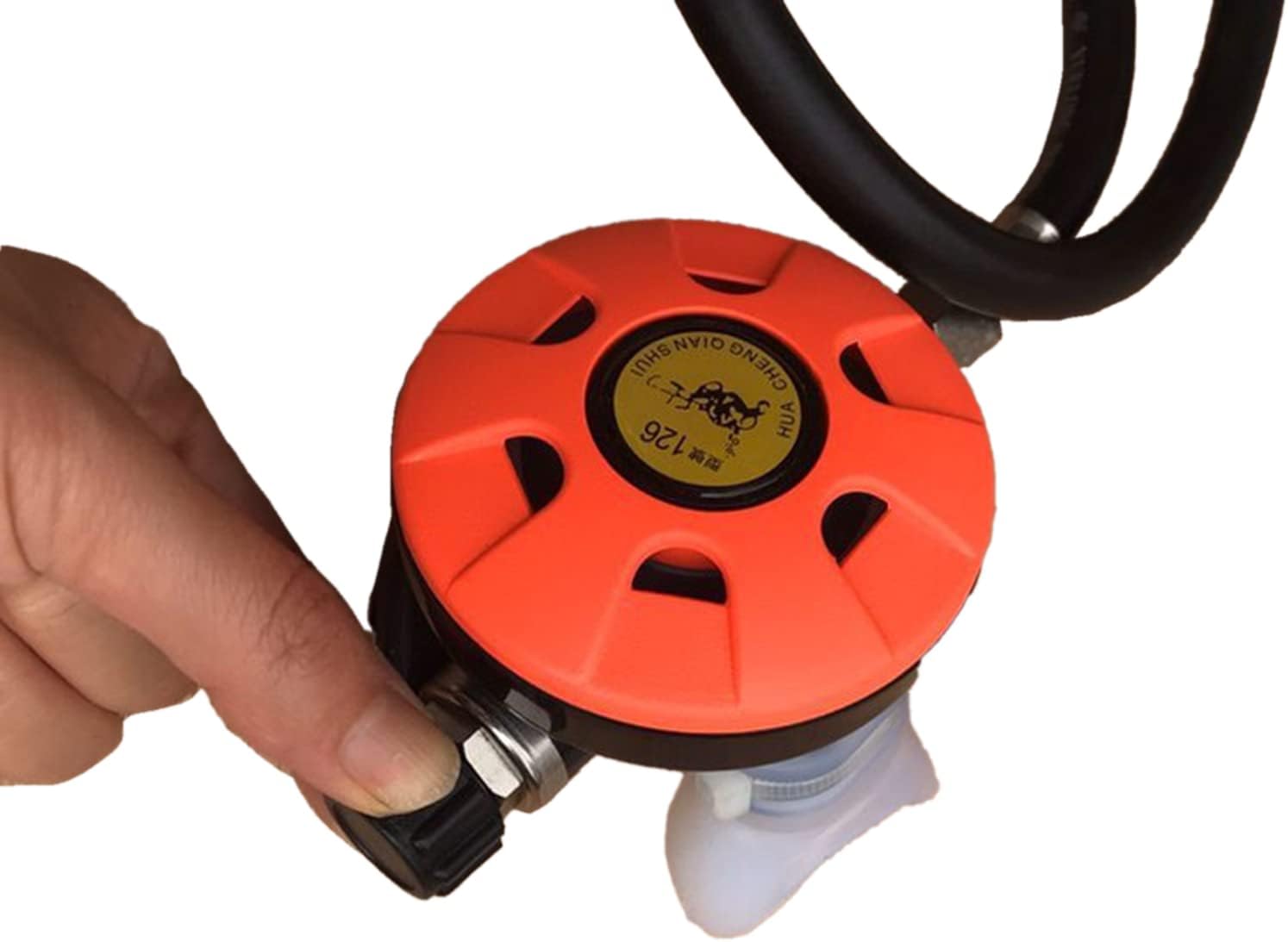 Orange Scuba Regulator, Second Stage with Mouthpiece