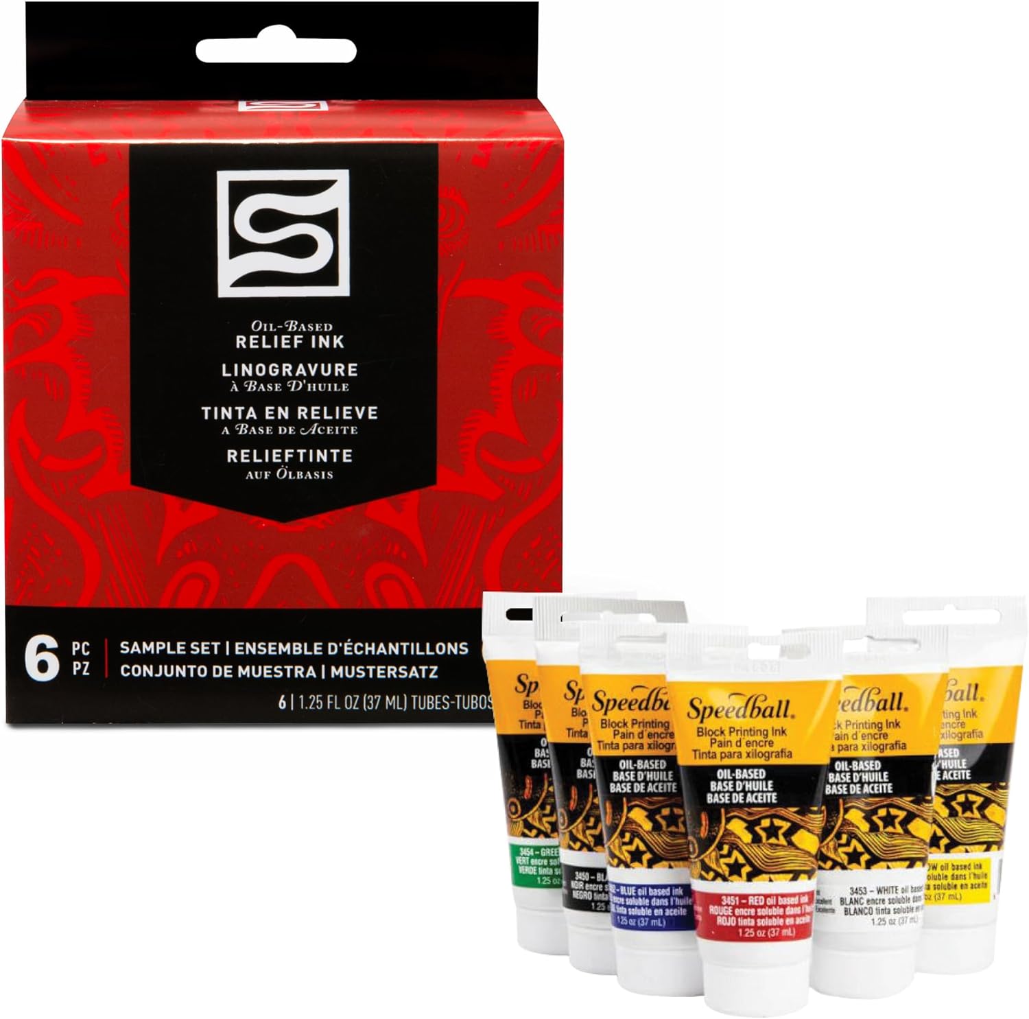 Speedball Water Soluble Block Printing Ink, 5 oz. tube (dark yellow)