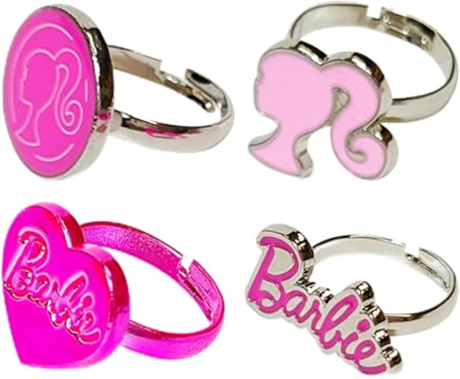 Kids Jewelry, 4 Pack Adjustable Rings