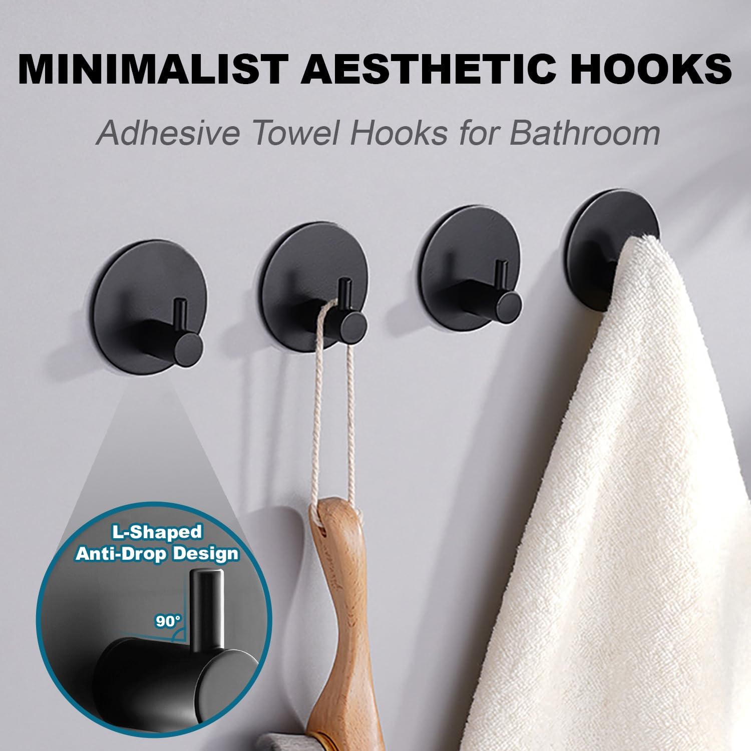 4 Piece Aenfaiy Towel Hooks