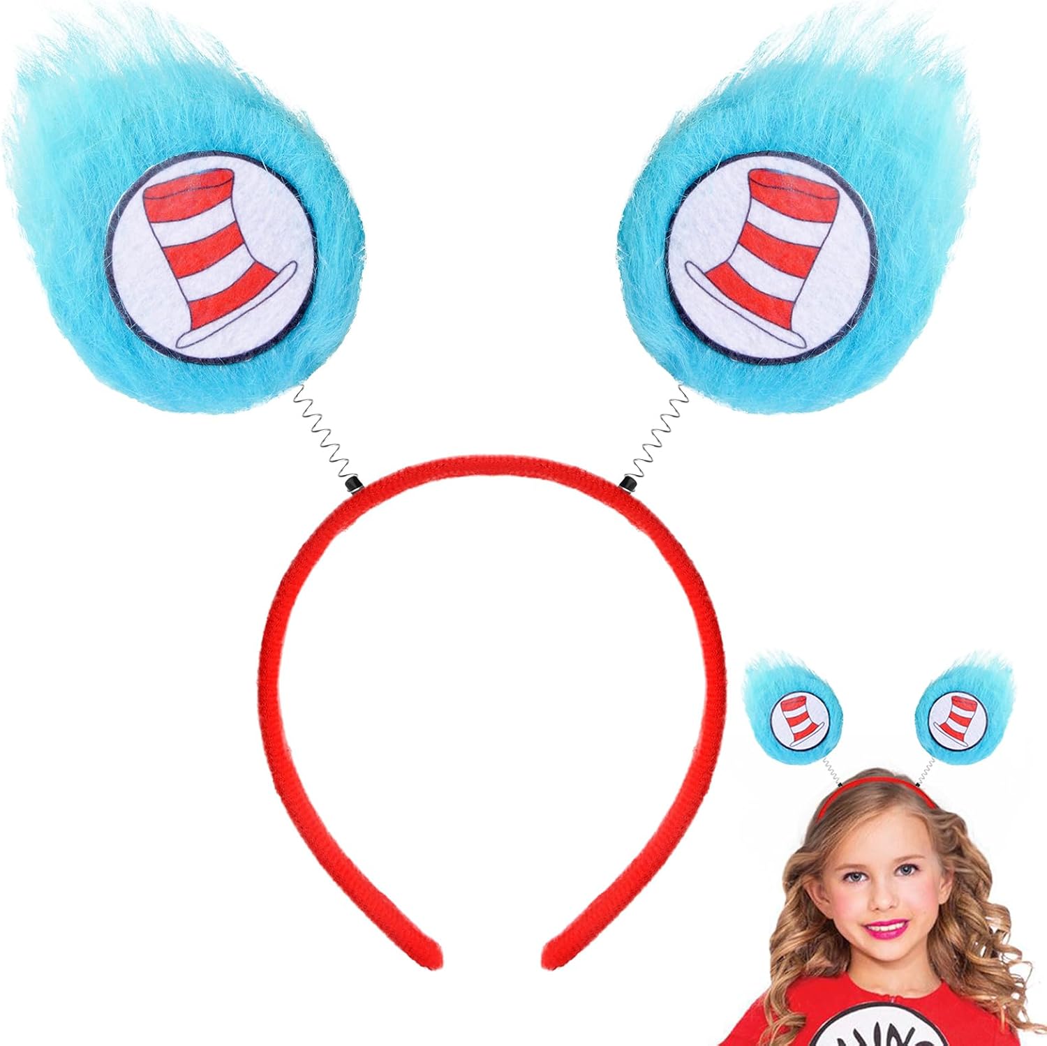 Dr. Thing Headband, Blue Fur