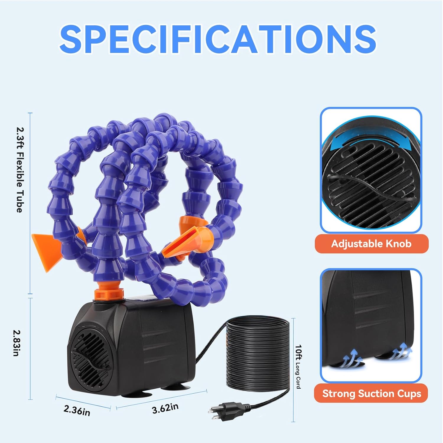 Water Table Pump, 10Ft Cord