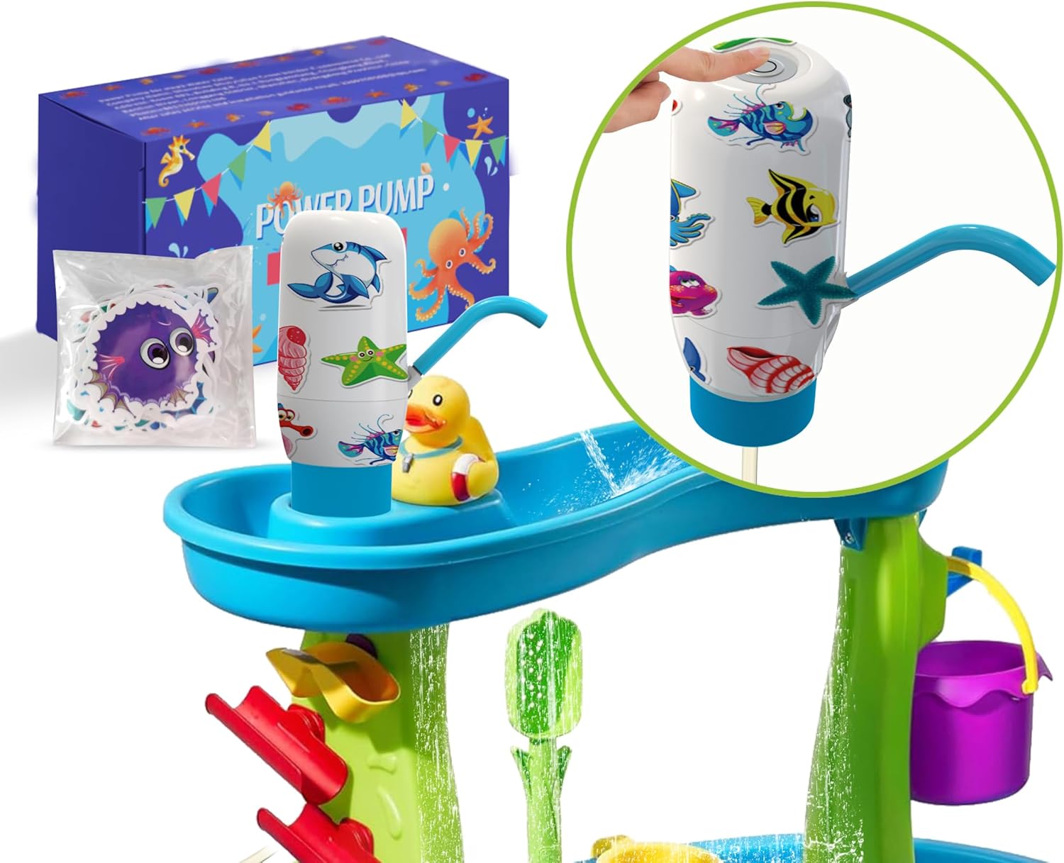 Cordless Water Pump, Children's Pump Table