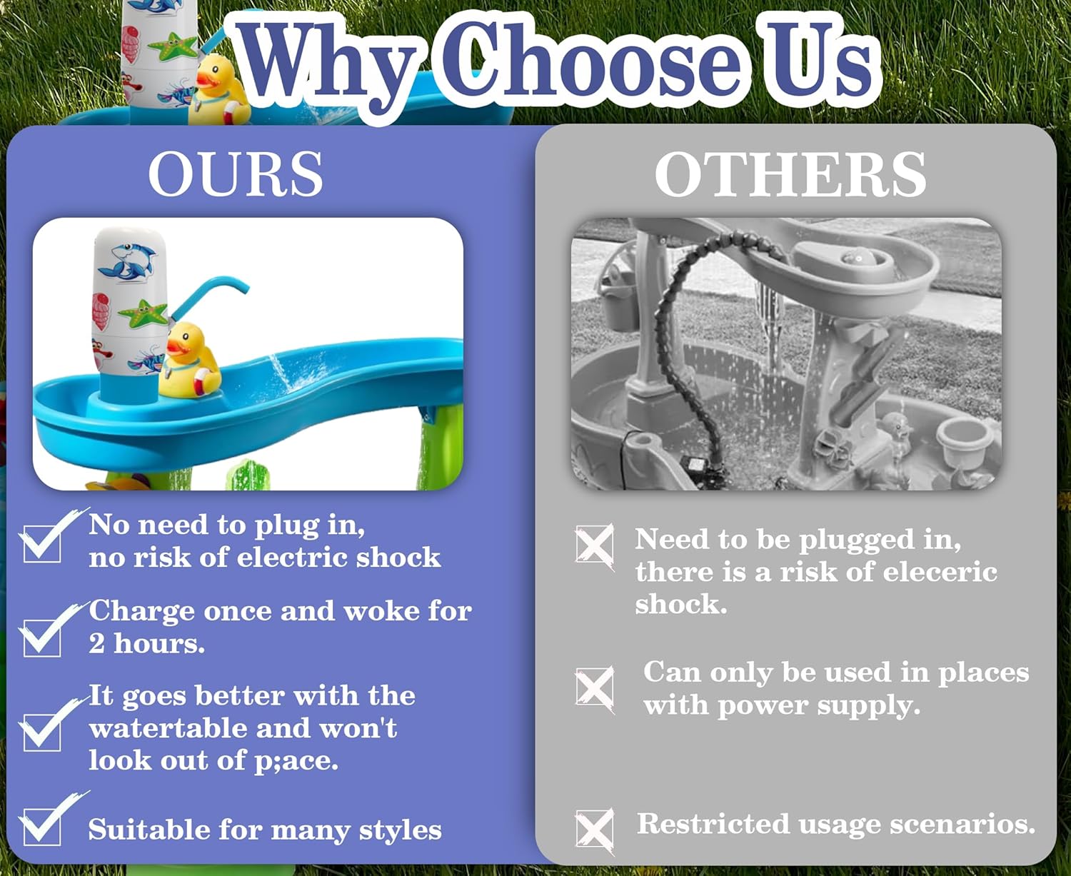 Cordless Water Pump, Children's Pump Table