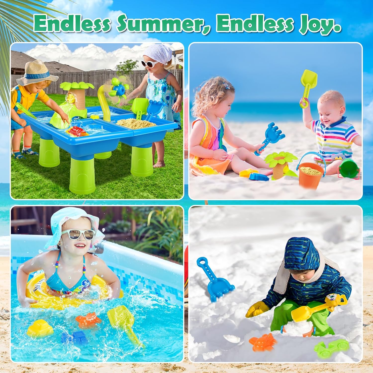 Toddler Winter Snow Table, 4 in 1