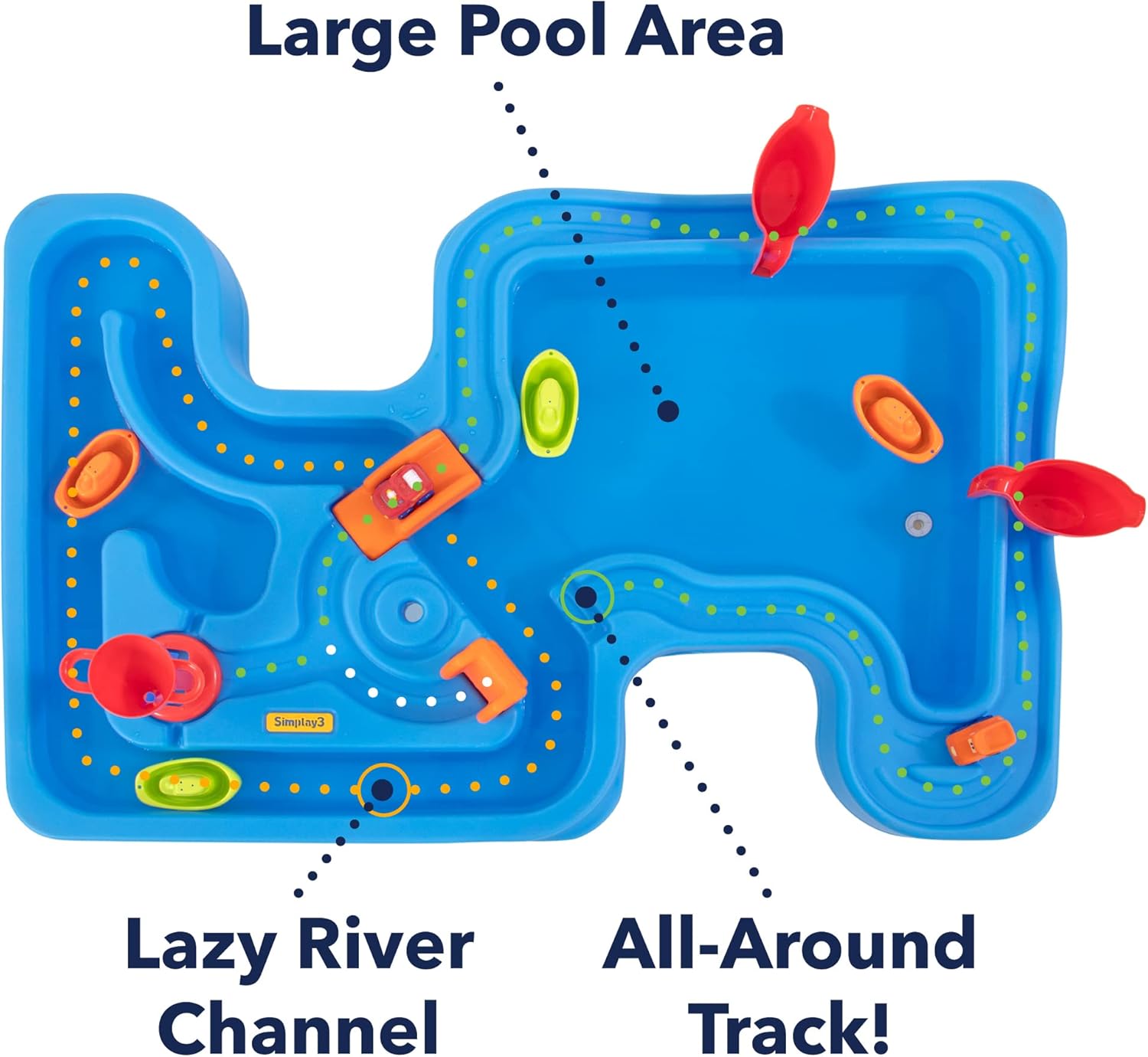 Big River & Roads Water Play Table