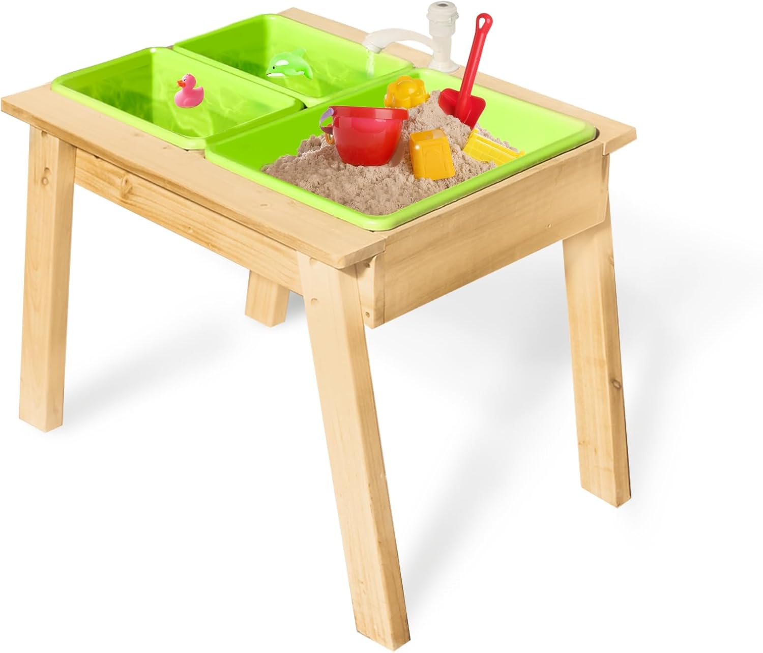Children's Sensory Table, Wooden Sand Table Playset