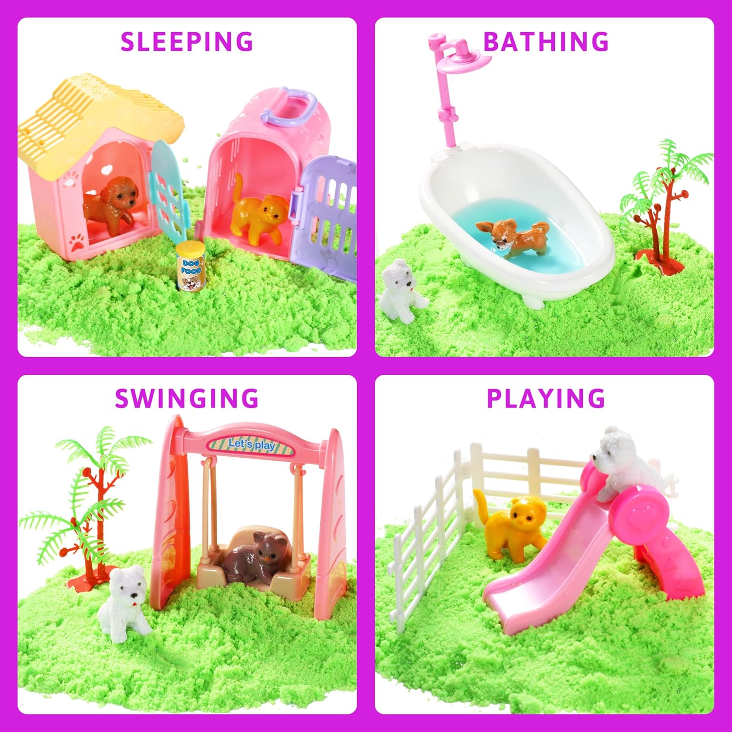 Pet Sensory Litter Box, Kids Toy Sand Set