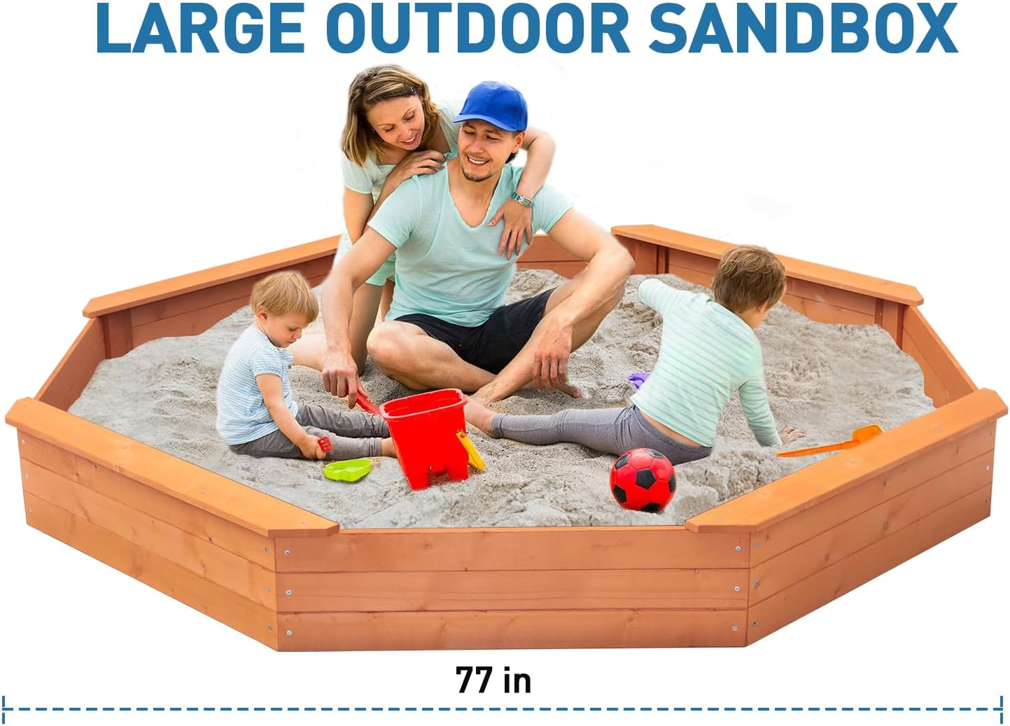 Large Kids Sandbox with Lid