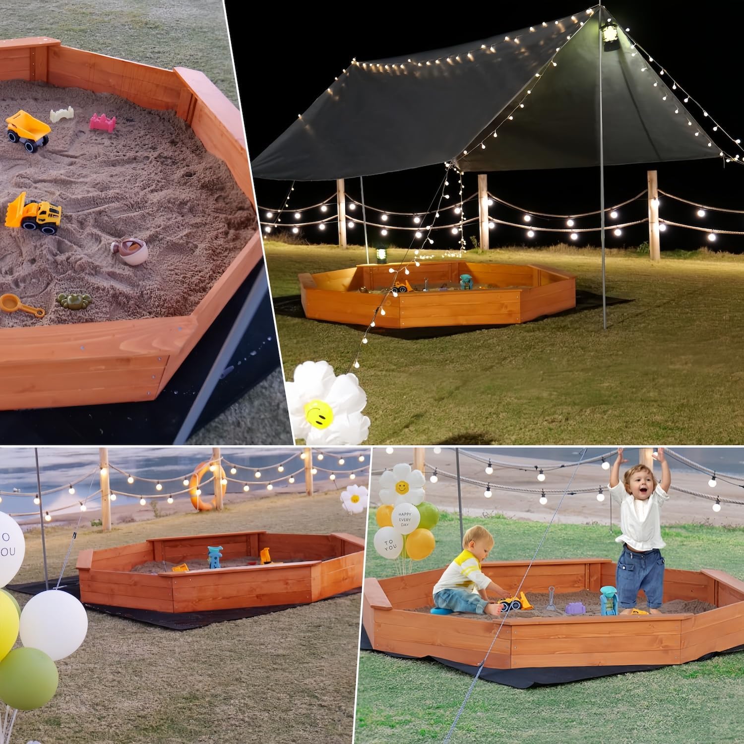 Large Kids Sandbox with Lid