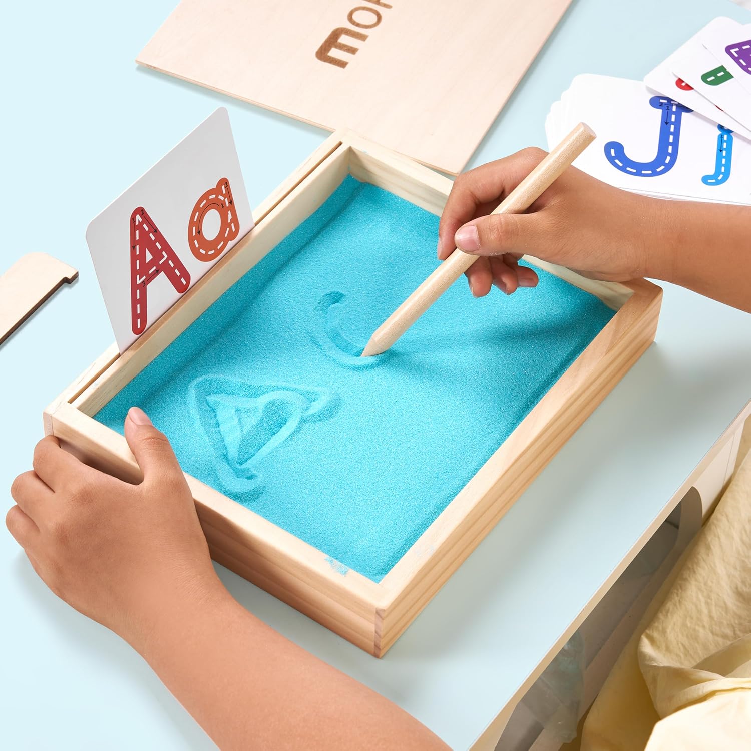 Children's Sand Tray, Writing Play Tray with Lid