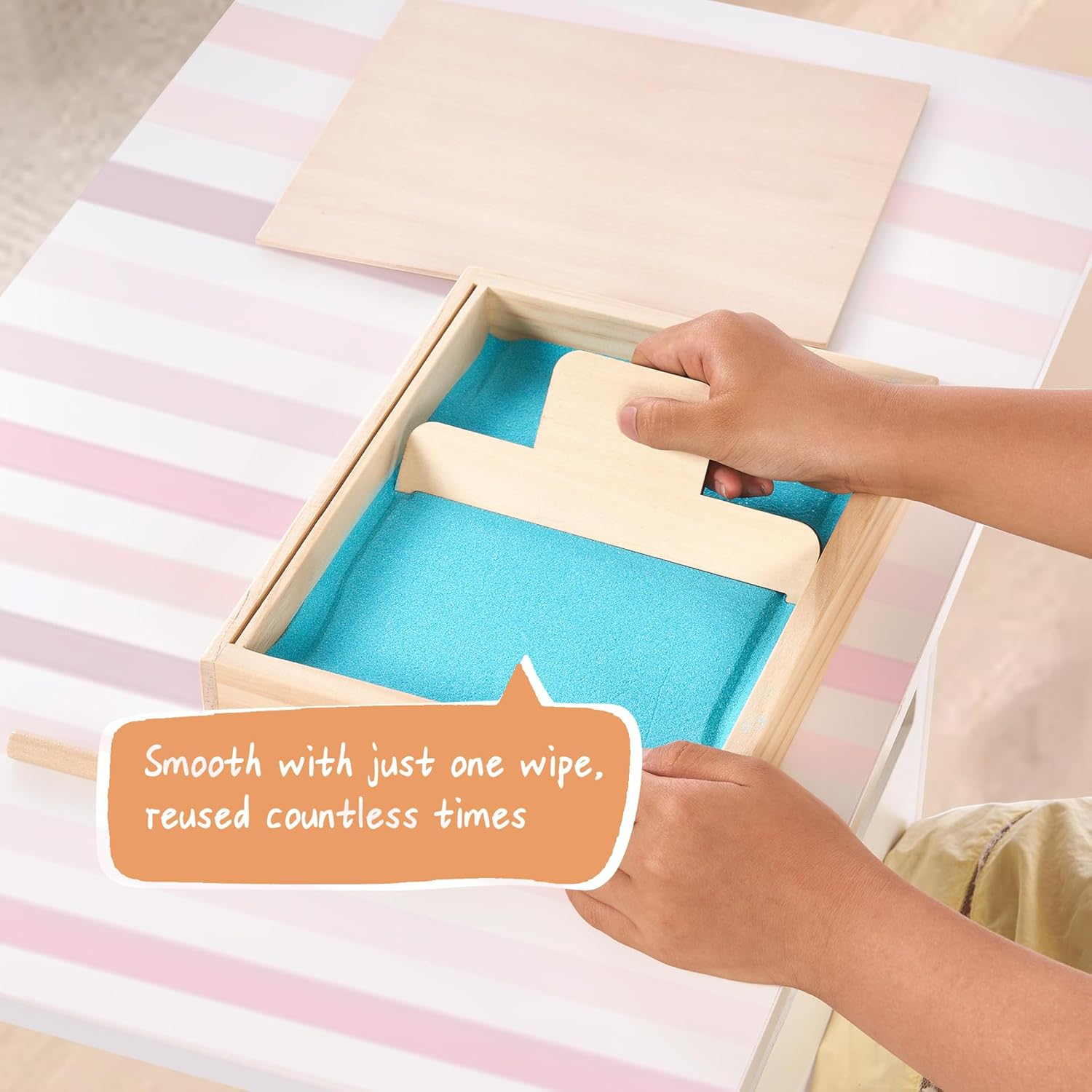 Children's Sand Tray, Writing Play Tray with Lid
