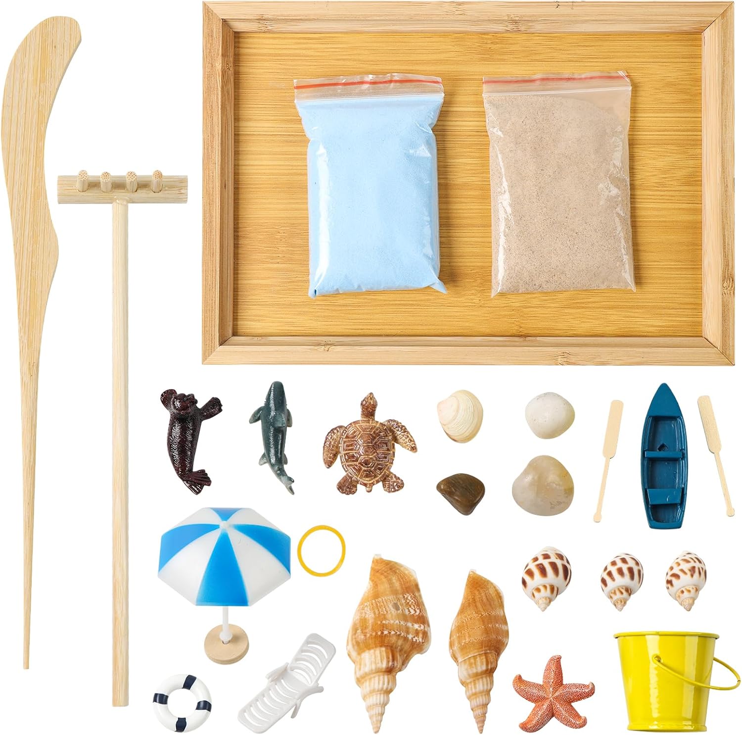 Garden Desk Set, Japanese Mini Beach Breeze Sand Garden