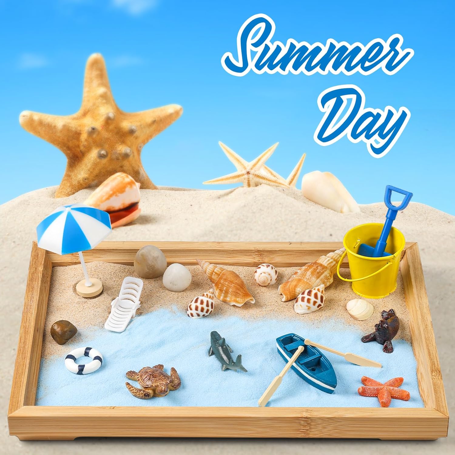 Garden Desk Set, Japanese Mini Beach Breeze Sand Garden