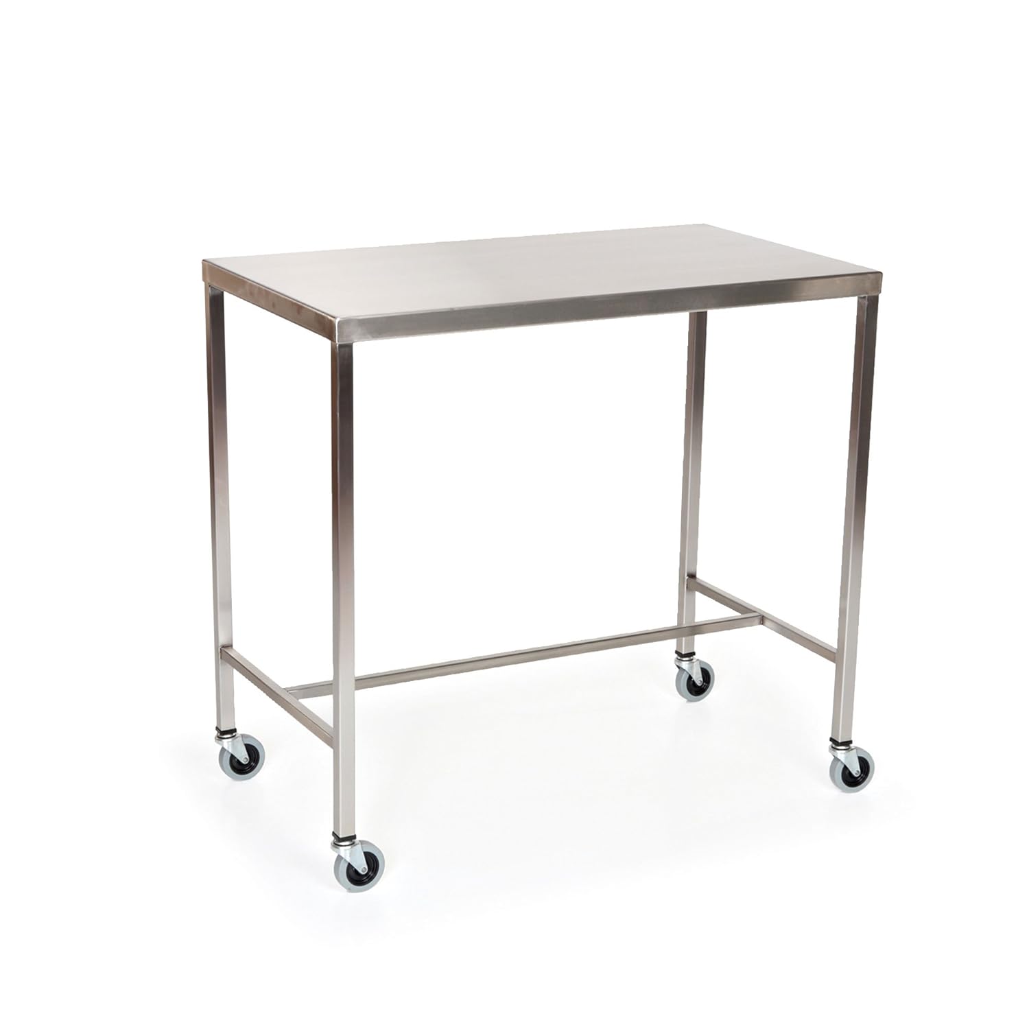 Stainless Steel Instrument Table with h-brace 25.4 CM L X 33 cm W x 25.4 CM H