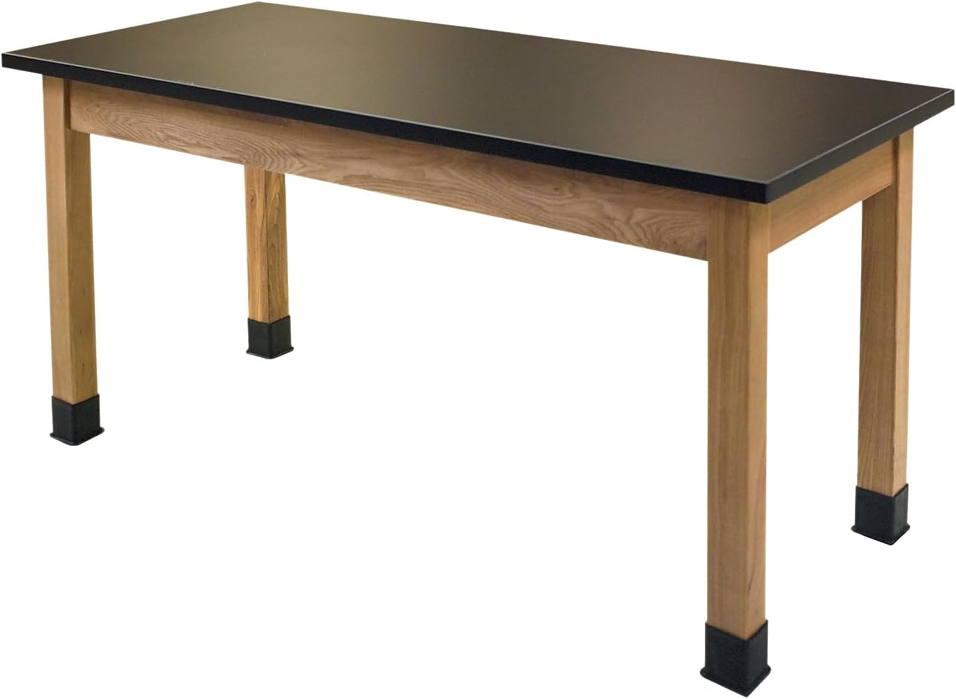 24x48 Modern Solid Wood Science Lab Table with Top in Black