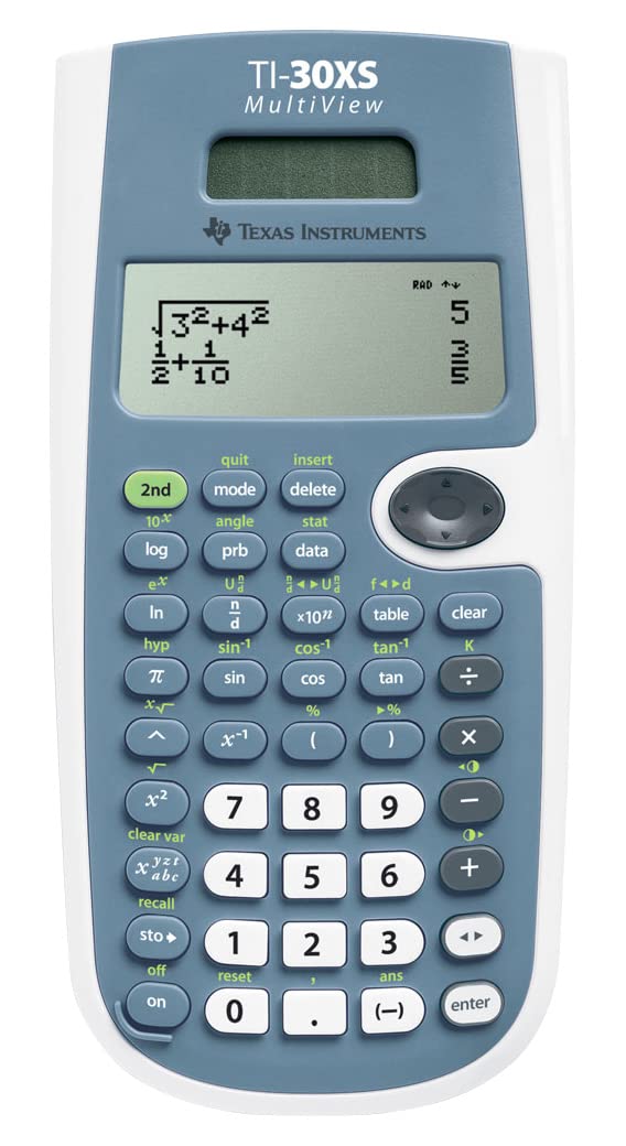 4 Line Display Dual Powered MultiView Calculator