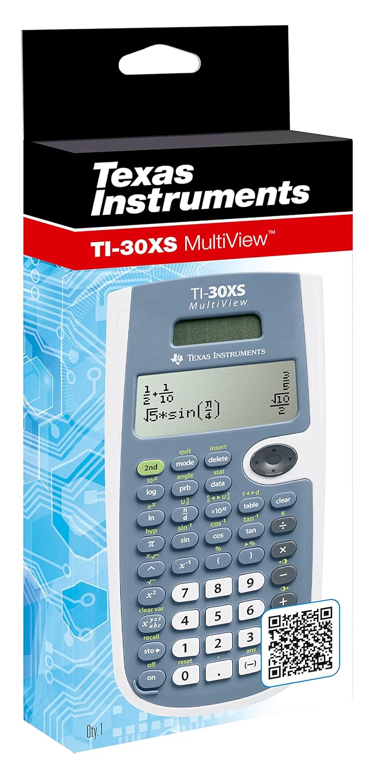 4 Line Display Dual Powered MultiView Calculator