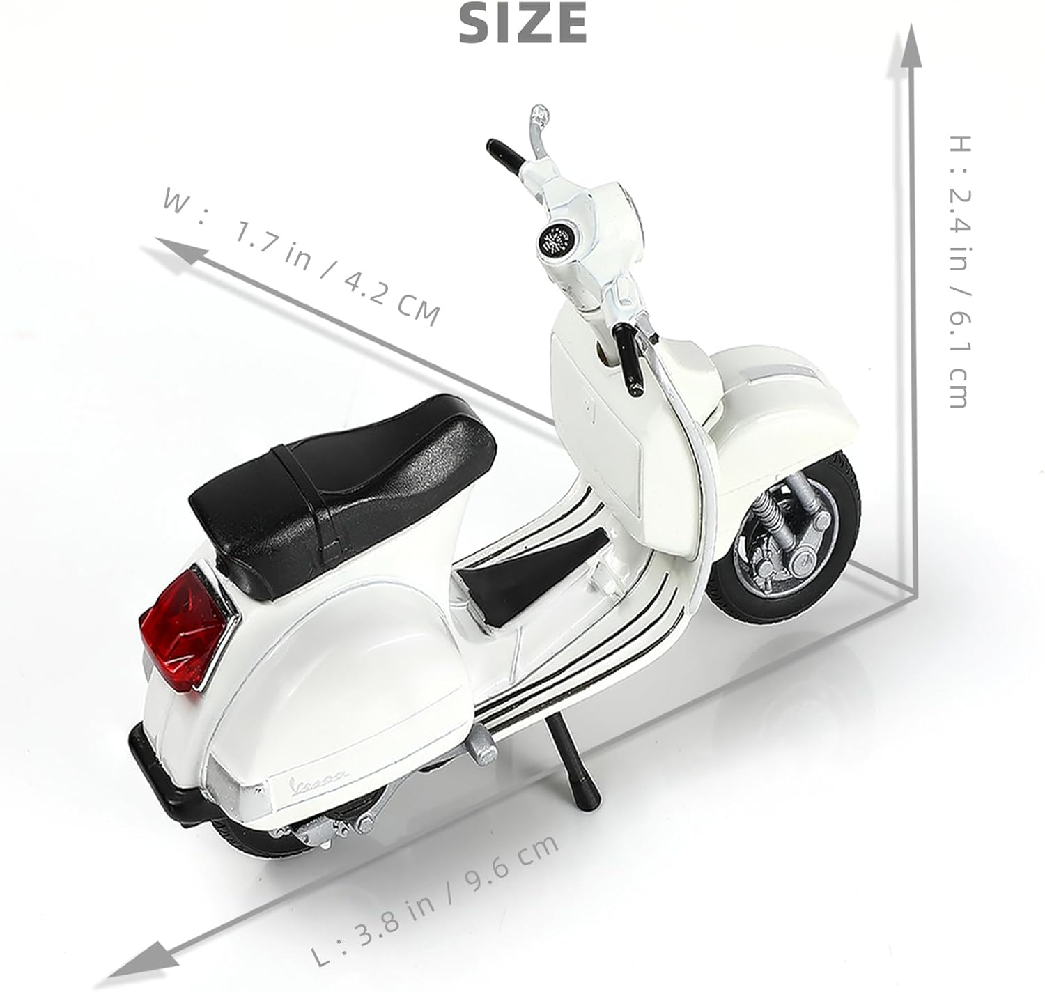 1/18 Scale Vespa PX Mini Scooter Model Toy, White