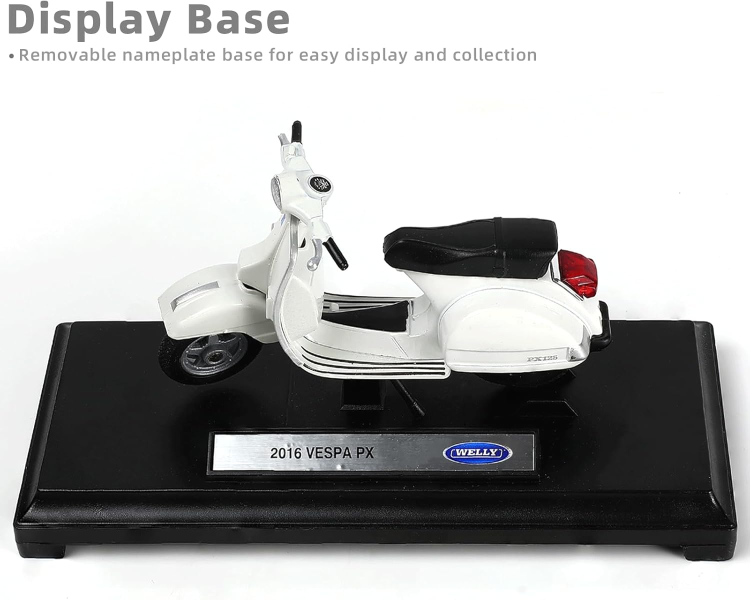 1/18 Scale Vespa PX Mini Scooter Model Toy, White