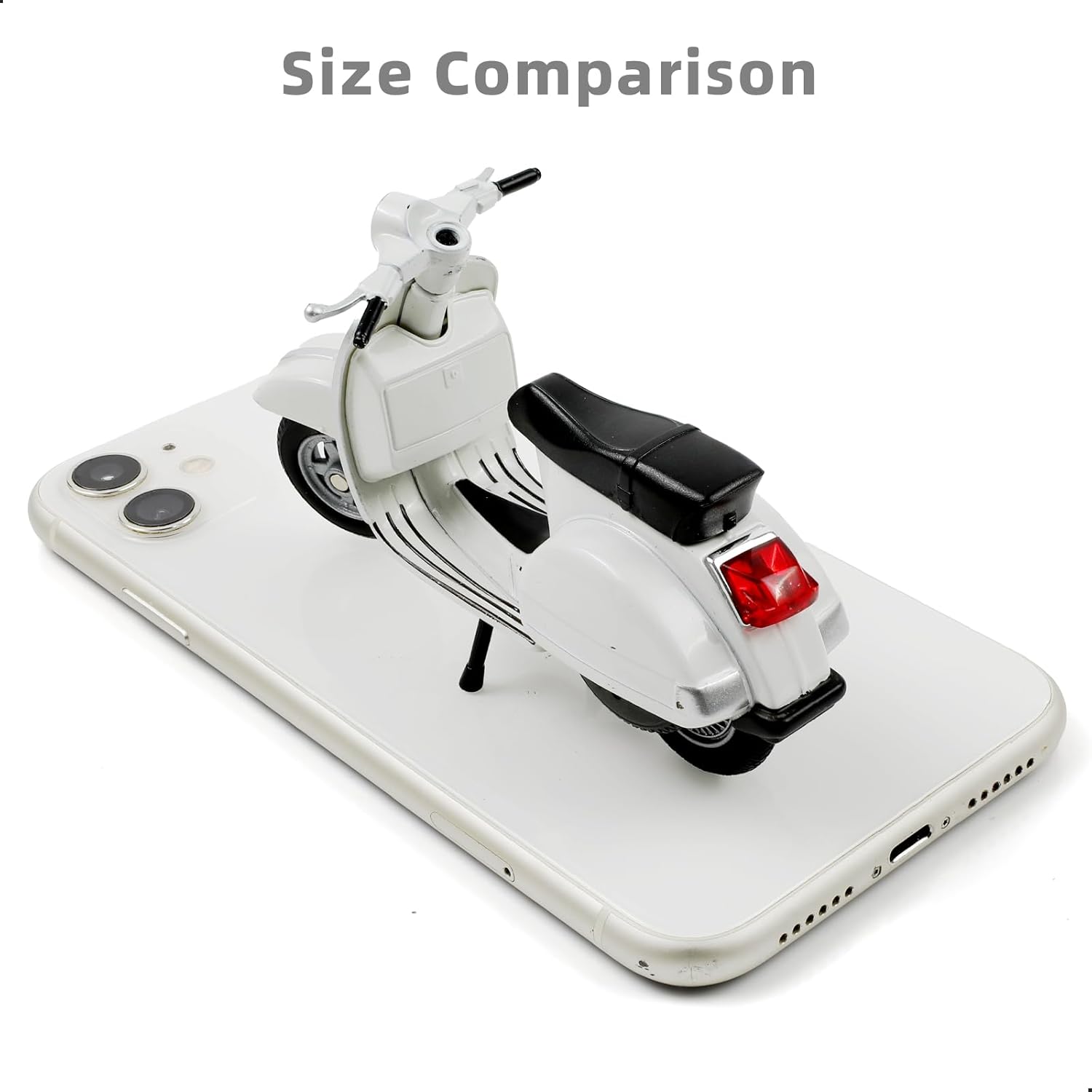 1/18 Scale Vespa PX Mini Scooter Model Toy, White