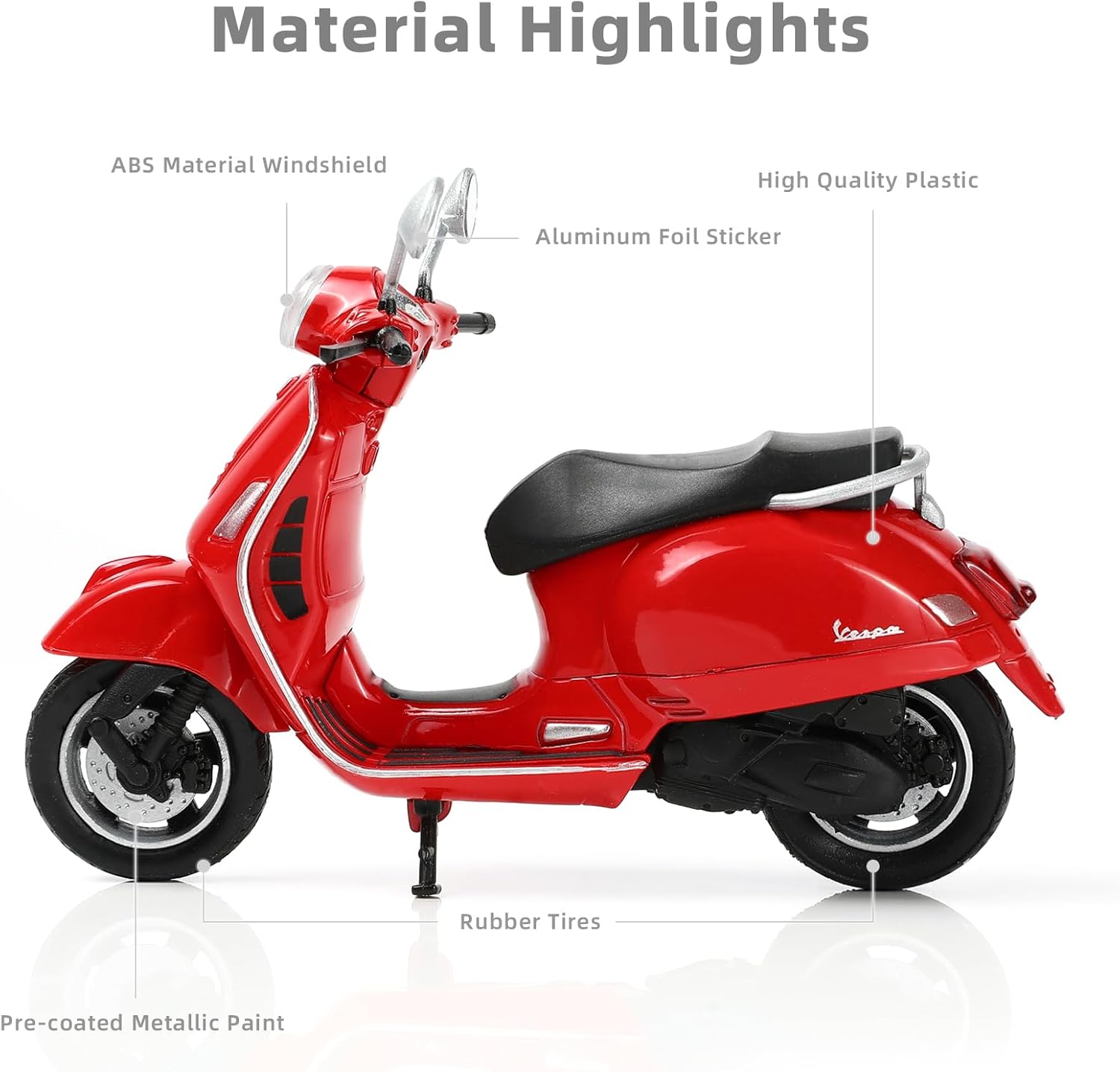 1/18 Scale Vespa GTS 125CC Model