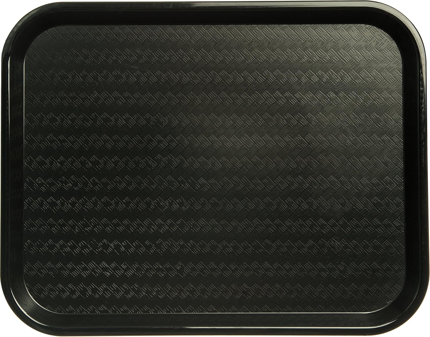 Carlisle CT141803 Cafe 14" x 18" Black Standard Plastic Fast Food Tray