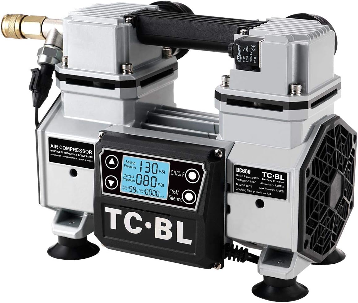 110 V Ultra Quiet Portable Oil Free Air Compressor