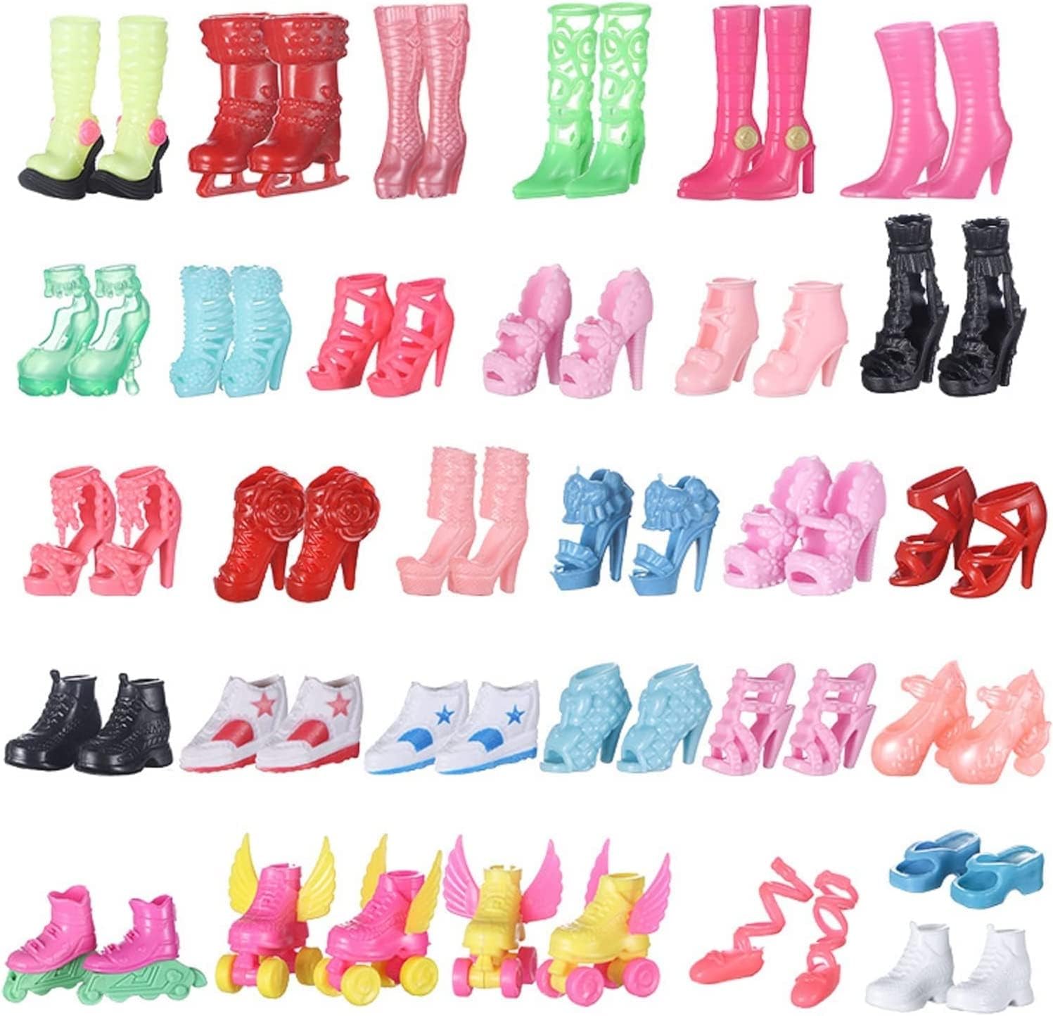 30 Pairs of Shoes for Barbie