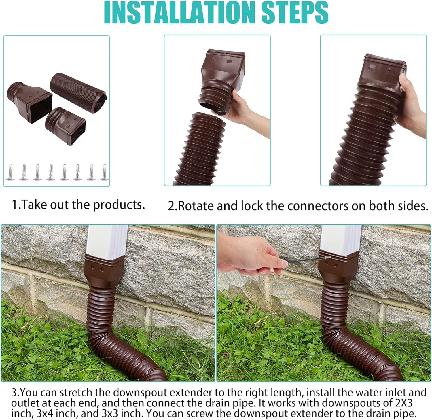 2 Piece Lower Nozzle Extension, 53-147 cm