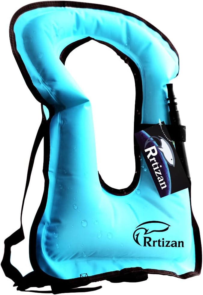 Rrtizan Inflatable Snorkel Vest for Swimming Safety