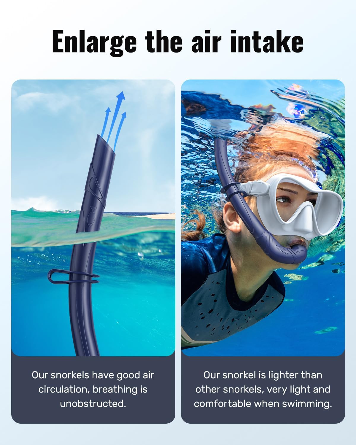 Adult Diving Snorkel Breathing Tube