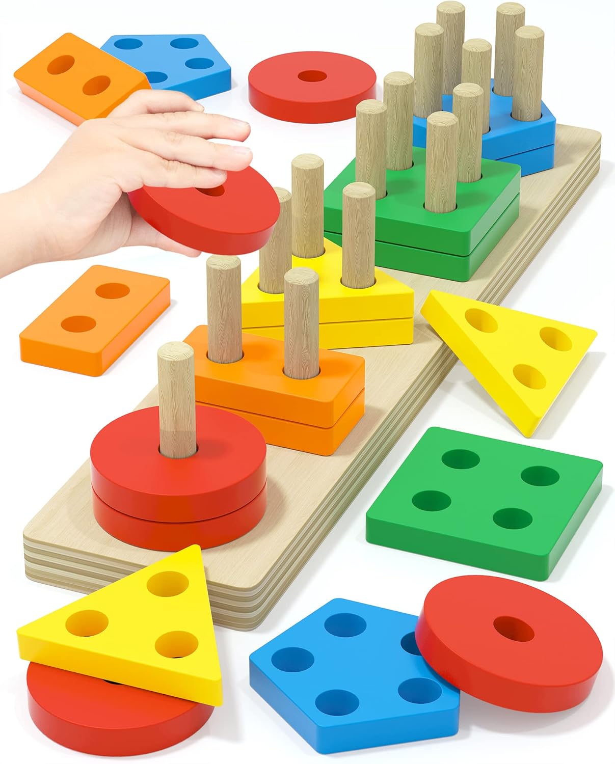 Wooden Sensory Toys, 1-3 Year Olds
