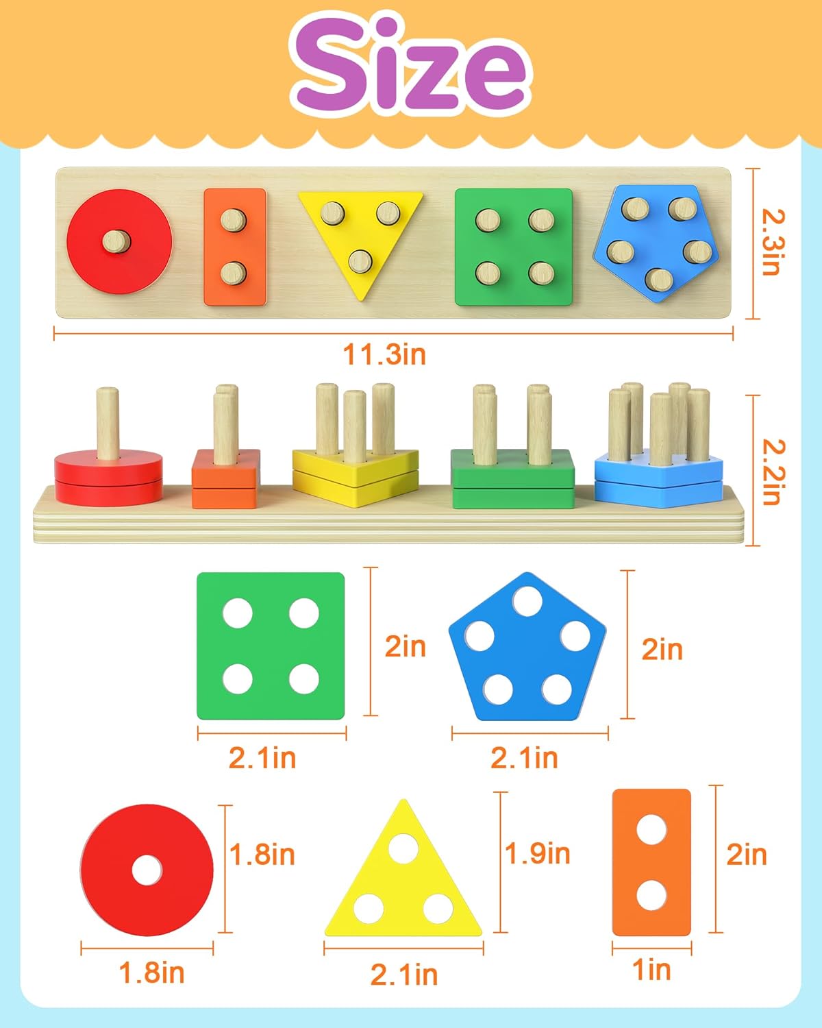 Learning Puzzle, 1-3 Years Old