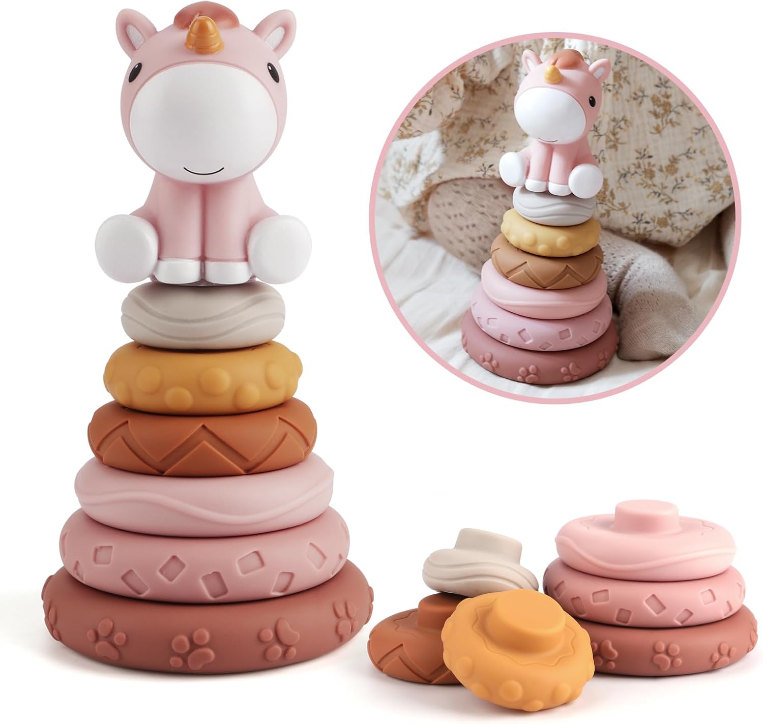 7 Pack Stacking and Nesting Baby Toys