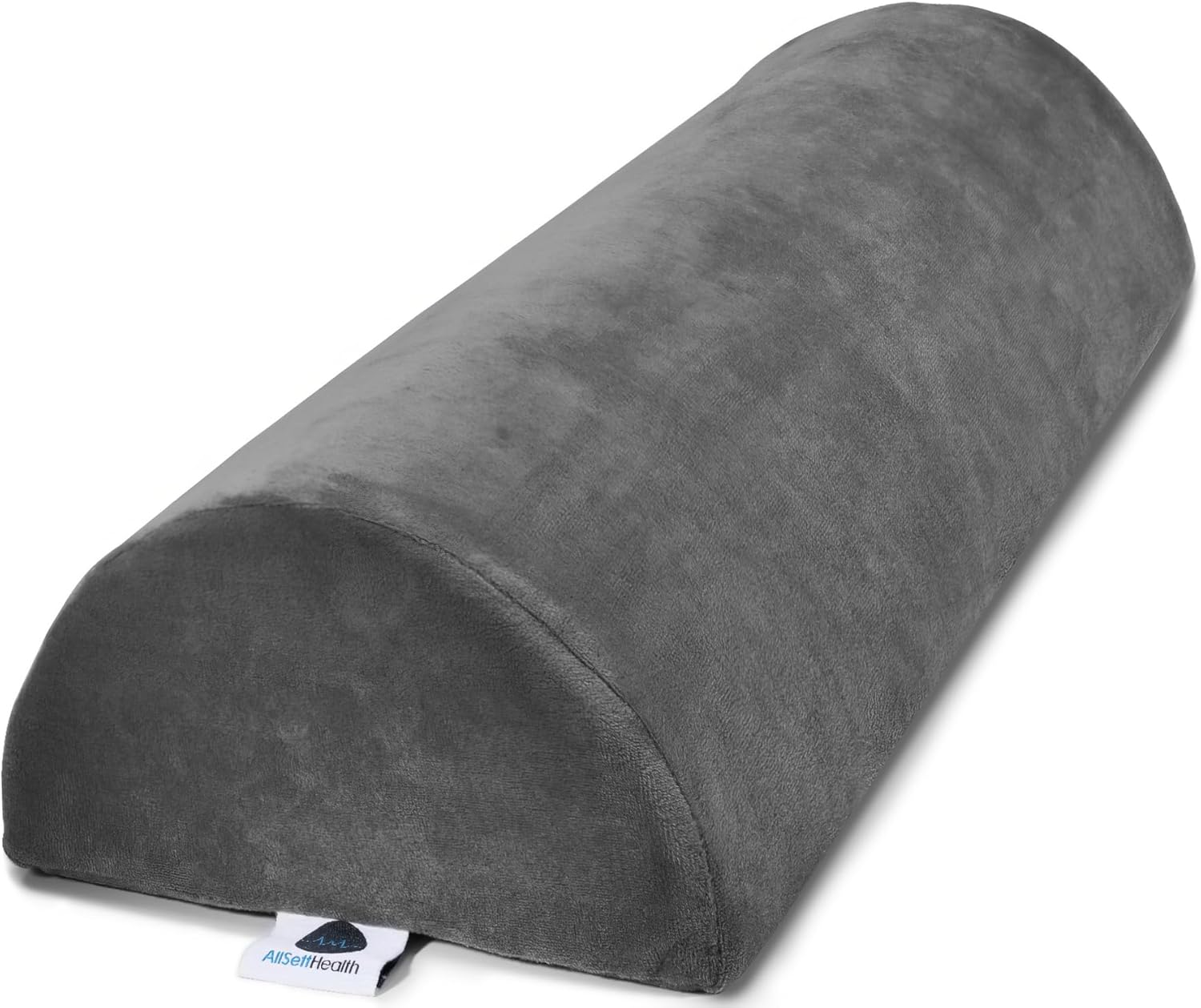Back Sleeping Knee Pillow | Large Half Moon Pillow for Legs, Under Knee Pillow for Back Sleeping (52.1 cm x 20.3 cm x 11.4 cm)Leg Pillow, Ankle and Foot Comfort, Machine Washable ver, Gray ver,...