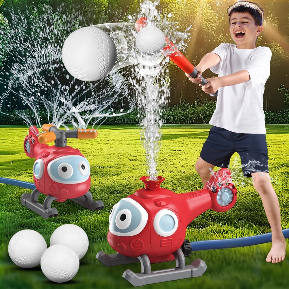 2 in 1 Sprinkler Baseball Playset