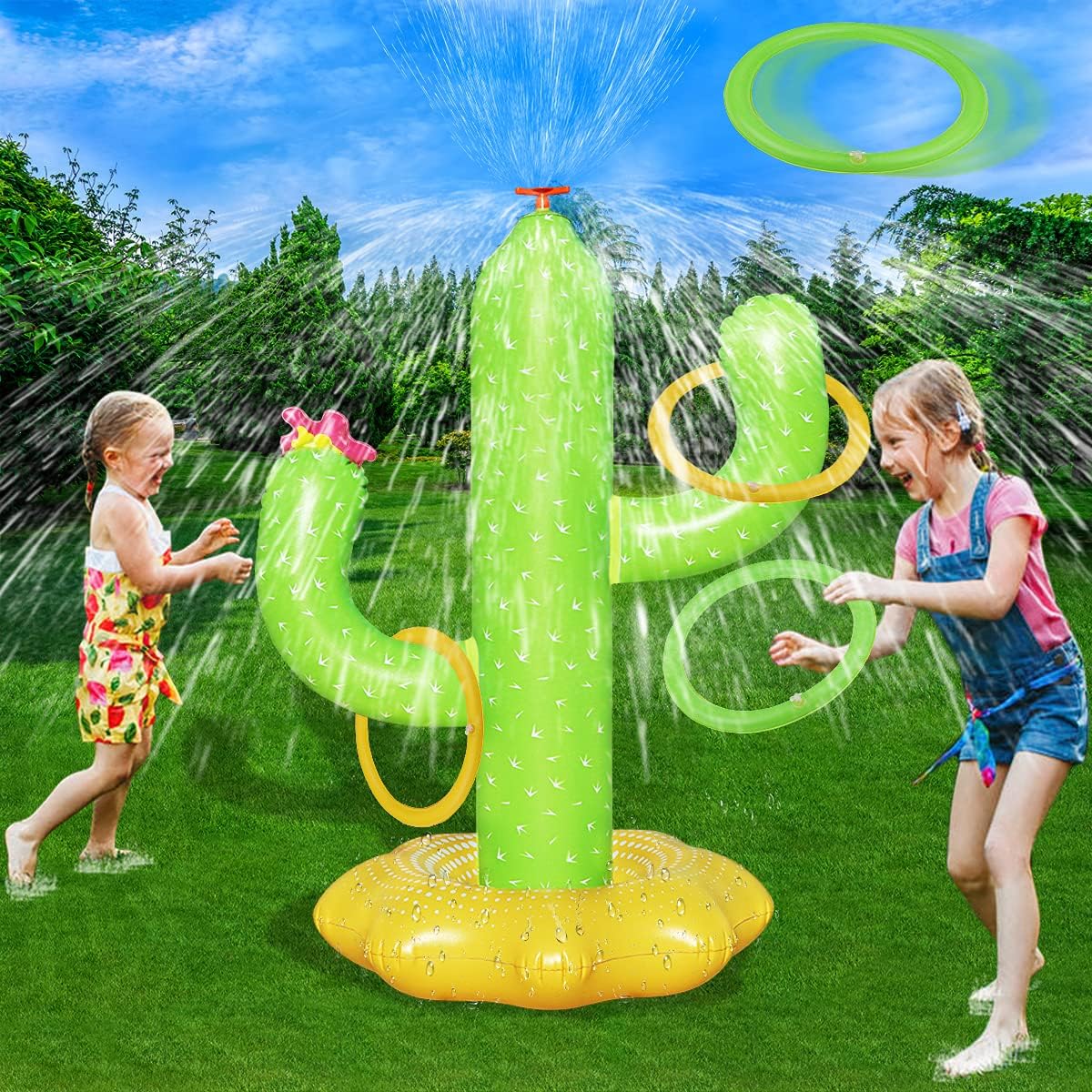 Inflatable Cactus Kids Sprinkler