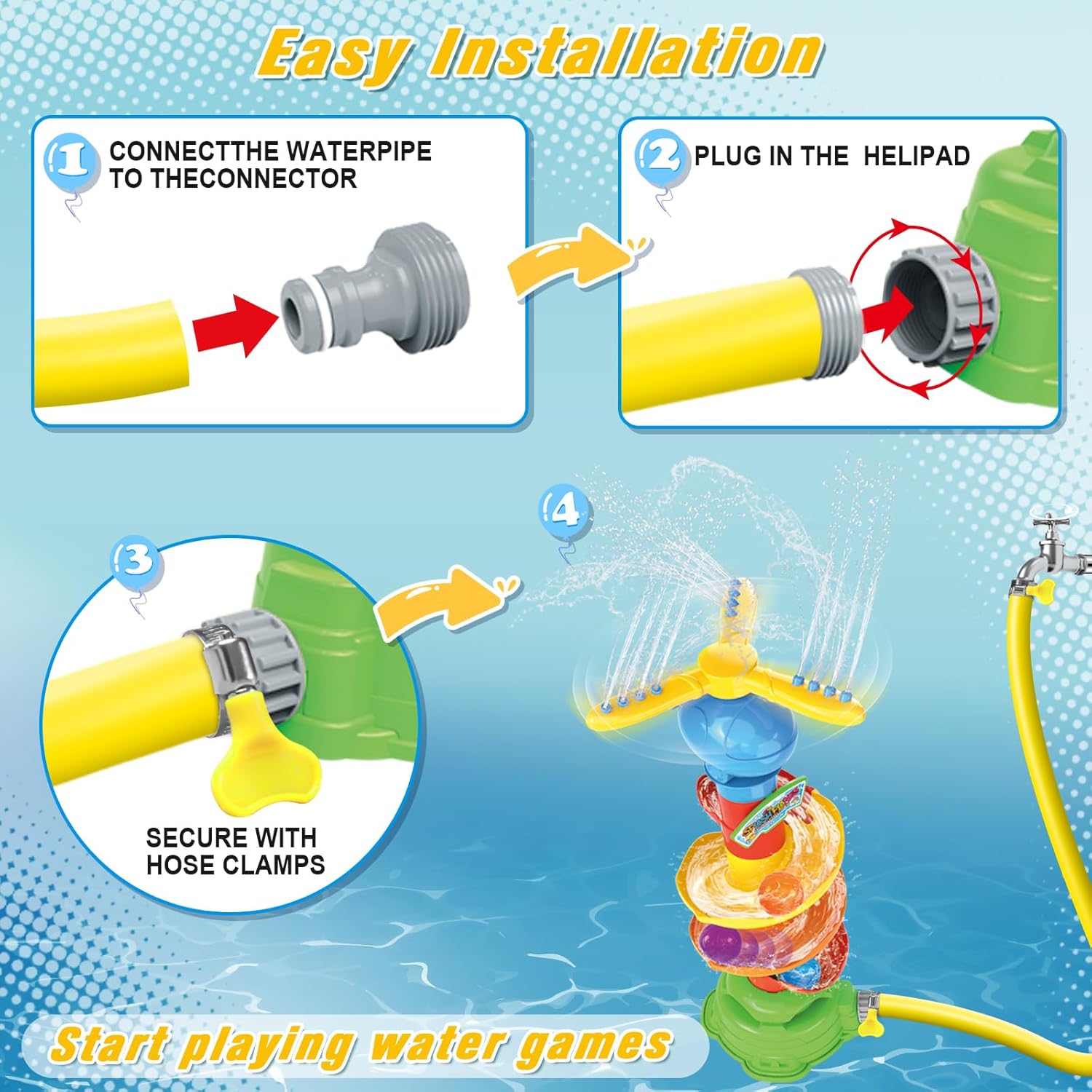 Water Sprinkler for Kids Yard