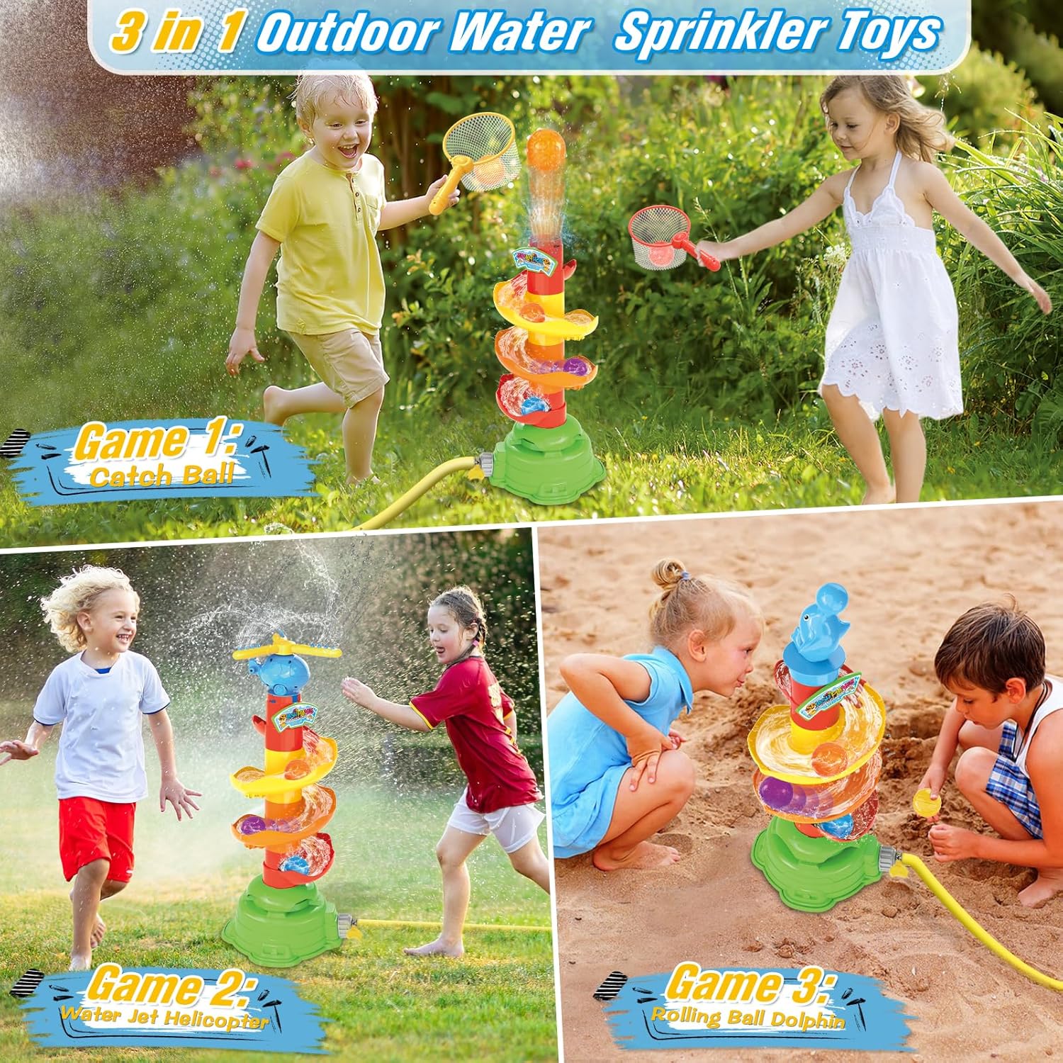 Water Sprinkler for Kids Yard