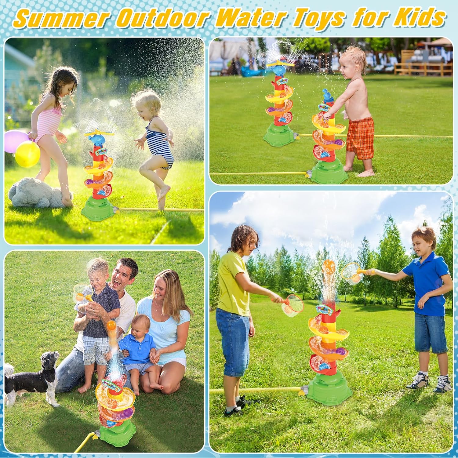 Water Sprinkler for Kids Yard