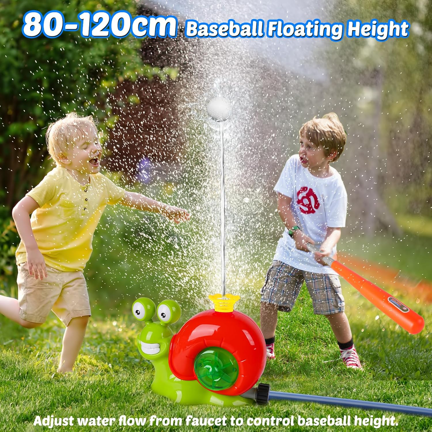 2 in 1 Snail Sprinkler Baseball Toy