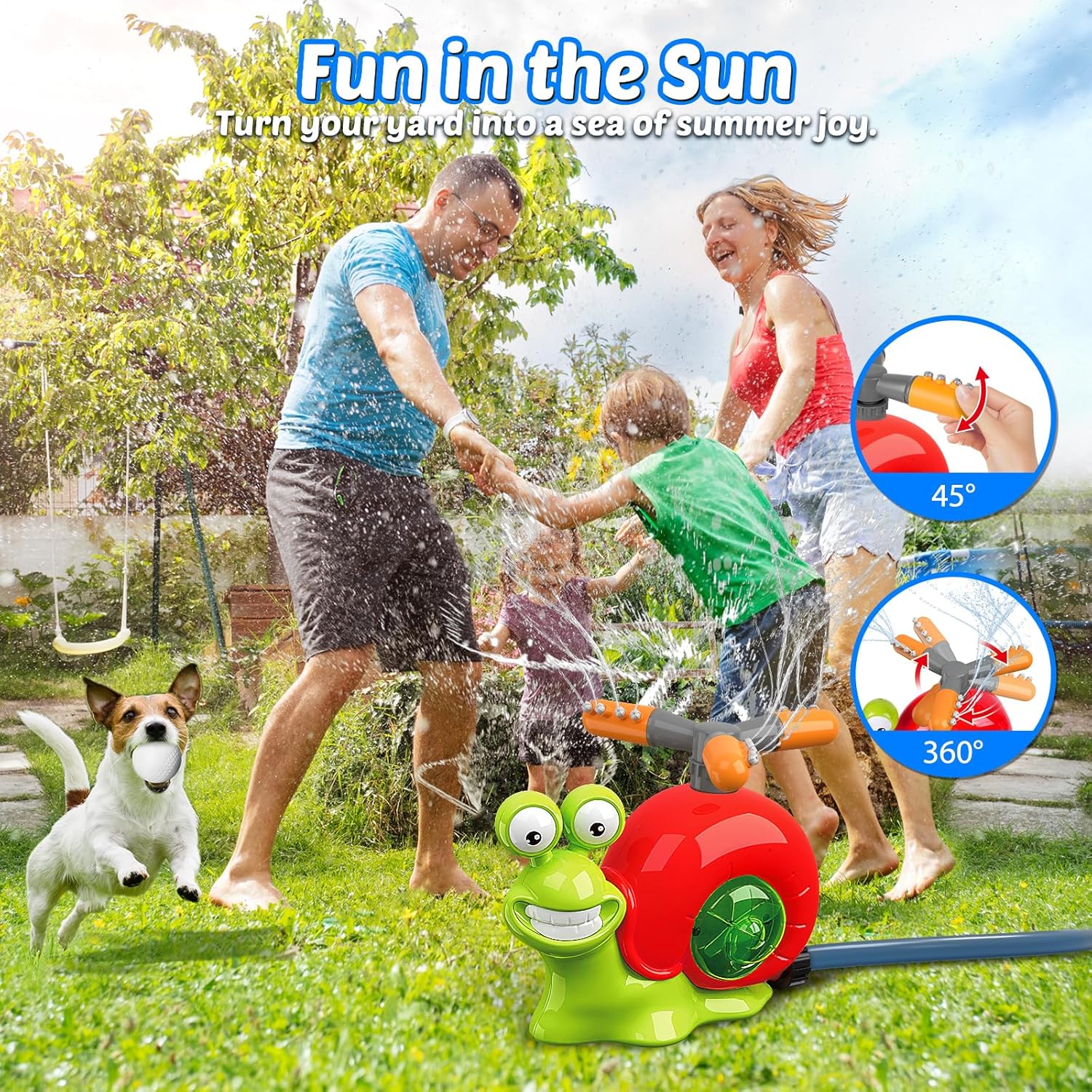 2 in 1 Snail Sprinkler Baseball Toy