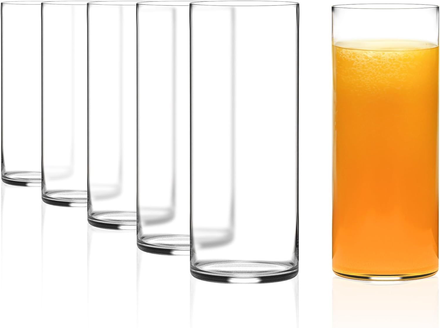 Juice Glasses Set - 430 ml/Set of 6 Water Glasses Dishwasher Safe/Drinking Glasses Set of 6 / Water Glasses Set